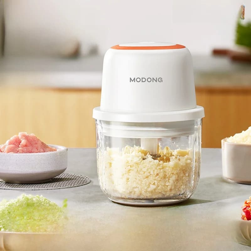 Pengisar Bawang Putih Elektrik Mini Pemproses Makanan 300ml 5V 45W