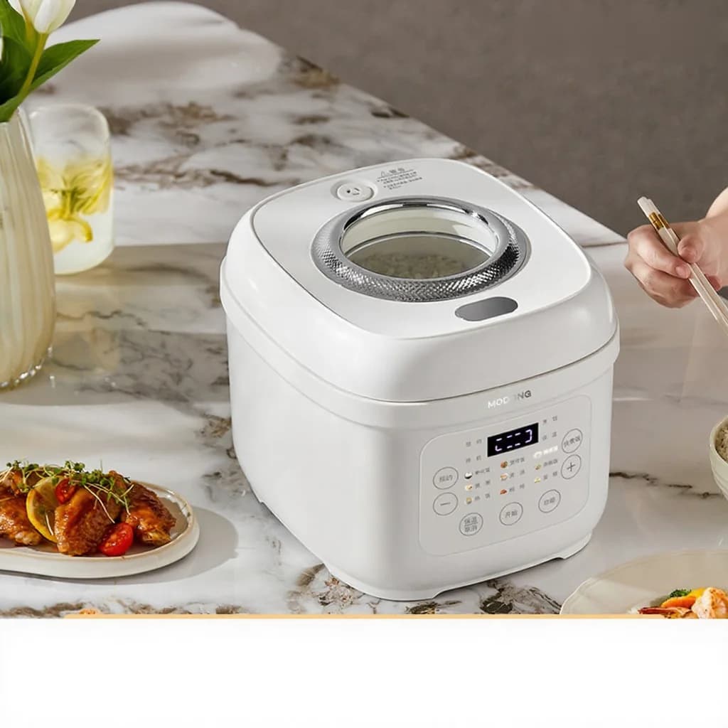 Periuk Nasi Elektrik 3L dengan Periuk Dalaman Seramik, 600W