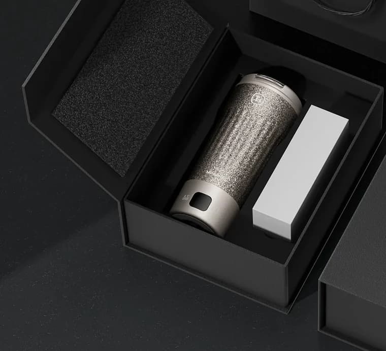 Cawan Perjalanan Elektrik Titanium 400ml dengan Paparan Suhu