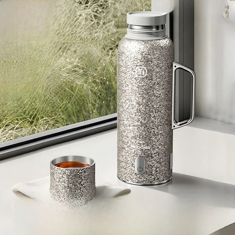 Cawan Berpenebat Titanium Tulen Dengan Paparan Suhu, 601-700ml