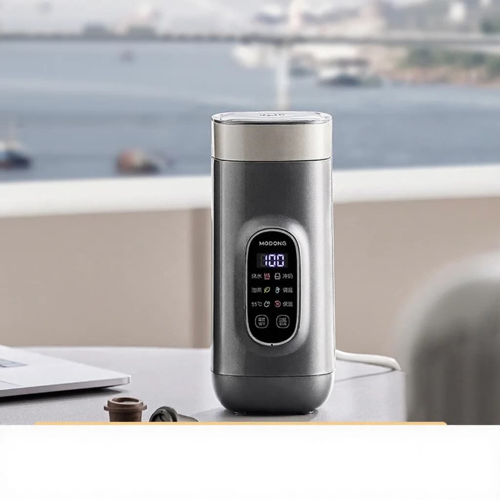 Cawan Pemanas Air Perjalanan Elektrik Titanium, 650ml, 220V