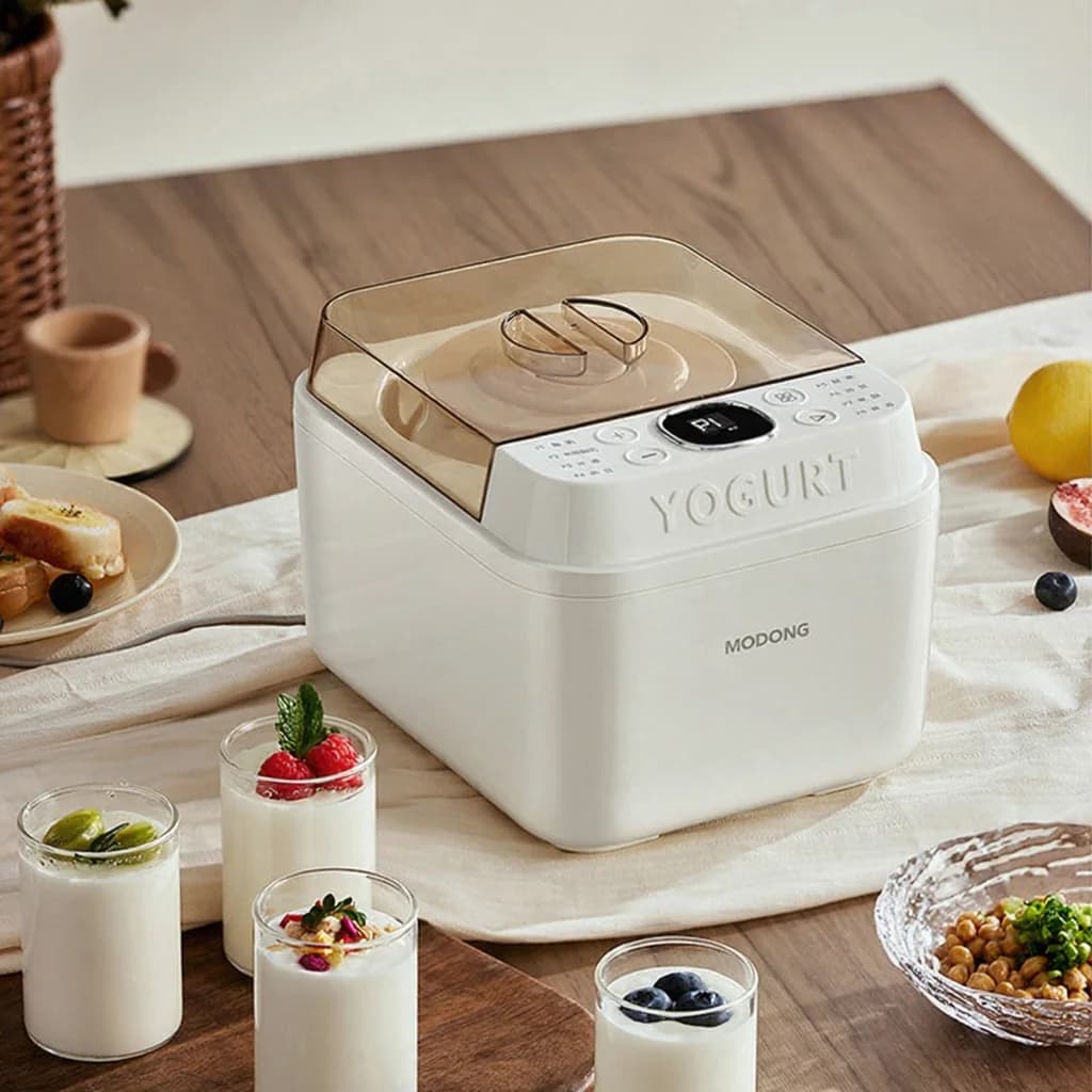 Pembuat Yogurt dan Penapai Automatik, 500-1000ml, 220V