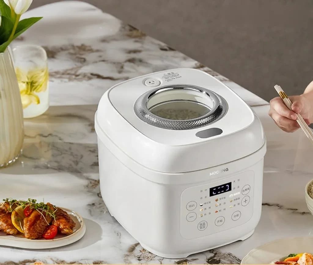 Periuk Nasi Elektrik 3L dengan Periuk Dalam Seramik, 600W