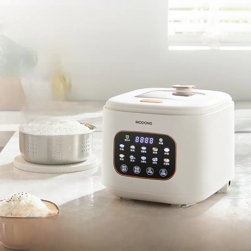 Penanak Nasi Elektrik 3L Dengan Tingkap Kaca dan Pemasa