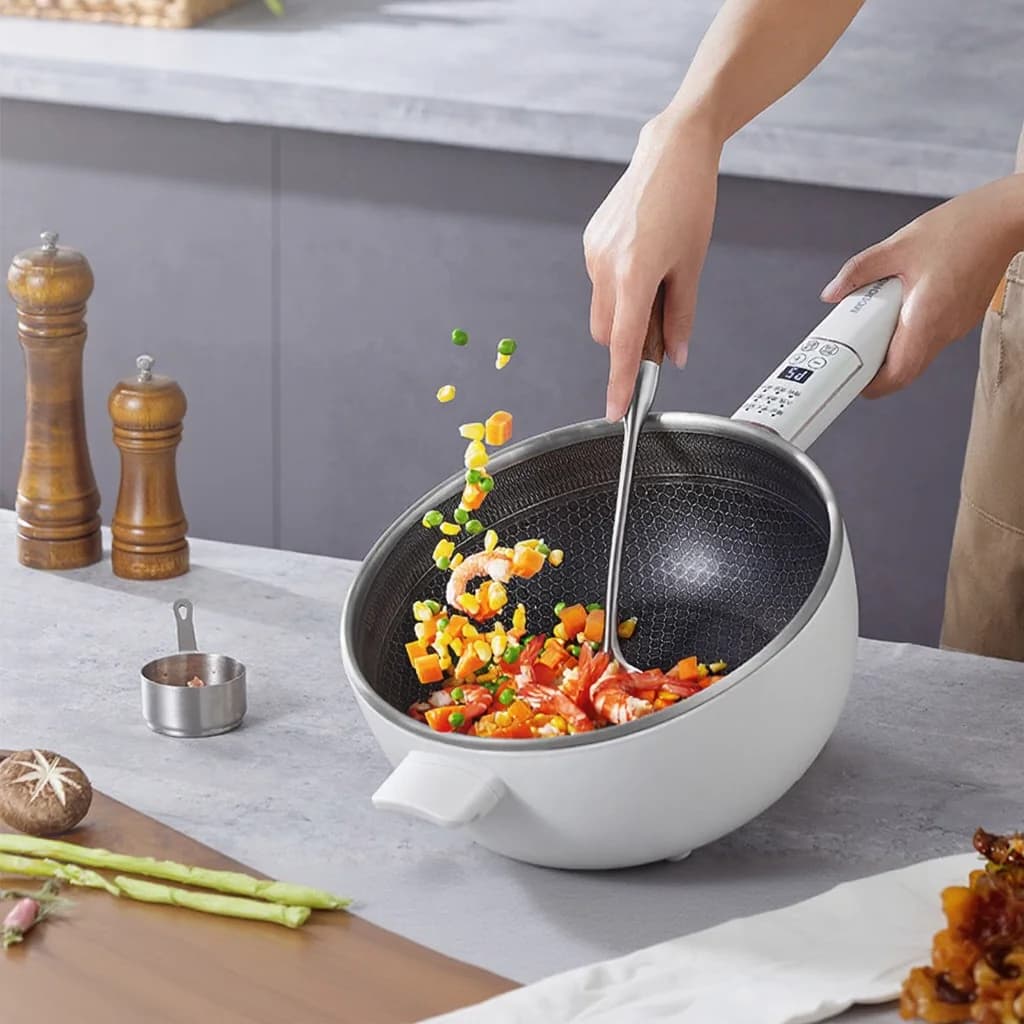 Periuk Memasak Elektrik Keluli Tahan Karat 6L Kawalan Sentuh 220V