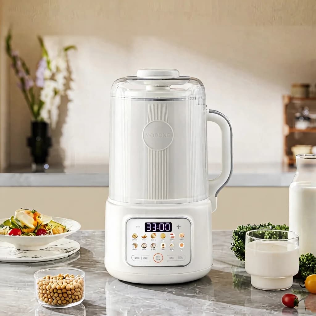 Pengisar Pemanas Pembuat Susu Soya Dengan Pembersihan Sendiri 800W