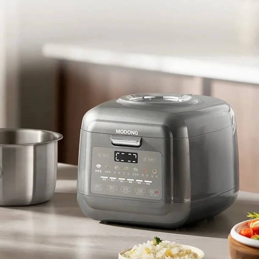 Periuk Nasi Elektrik dengan Bekas Dalam Titanium, 2L/3L
