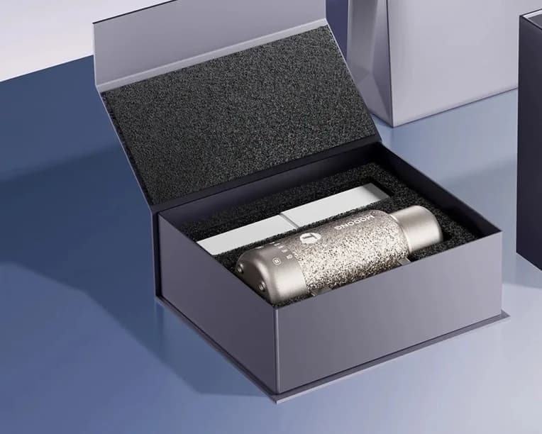 Cawan Pemanas Elektrik Titanium Mudah Alih, 1L, Kuasa Dua, Kekal Hangat