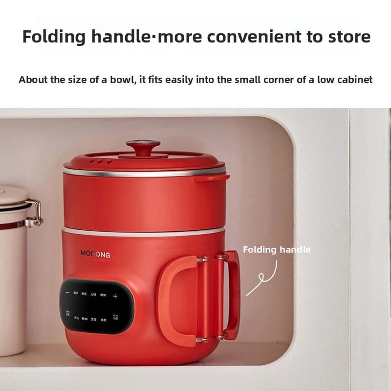 Periuk Memasak Elektrik 2.5L dengan Pengukus dan Lapik Seramik