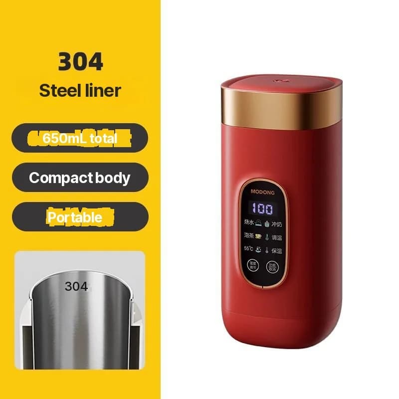 Cawan Air Pemanas Elektrik Mudah Alih 650ml 304 Liner 220V