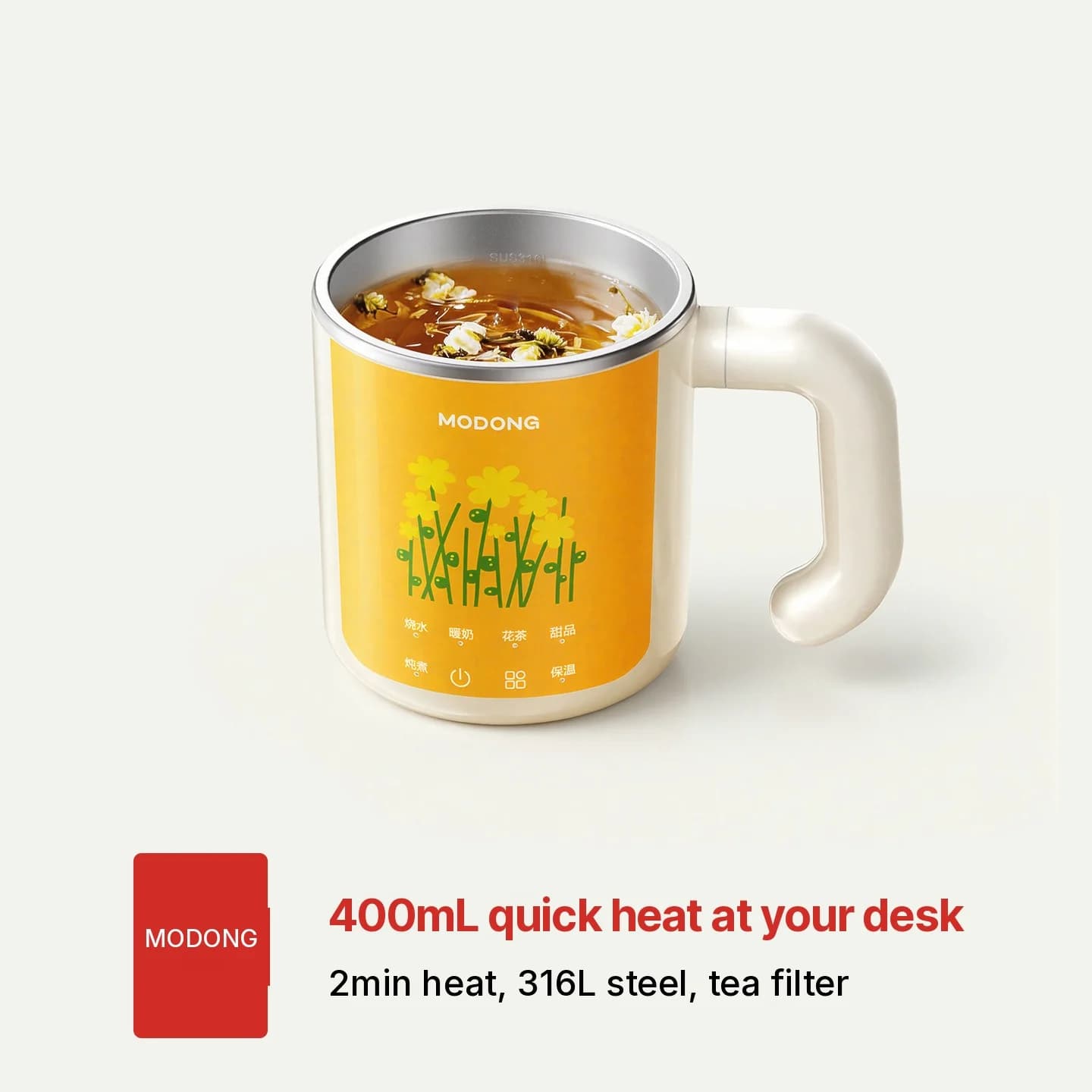 Cawan Rebus Elektrik Mudah Alih untuk Bubur, 300W, <1L