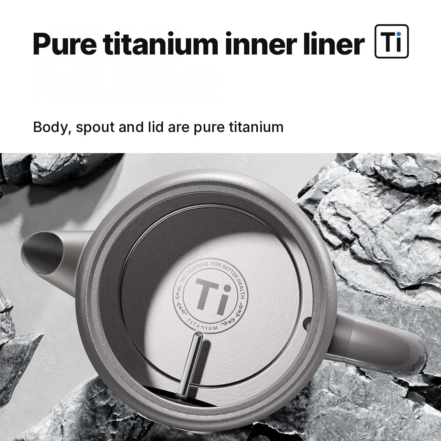 Cerek Elektrik Titanium Tulen 1.8L dengan Paparan Suhu