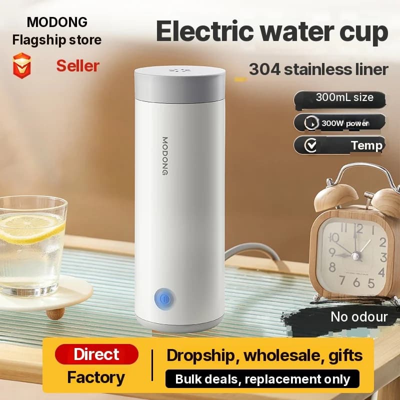 Cawan Air Pemanas Elektrik Mudah Alih Lapisan 304 300ml
