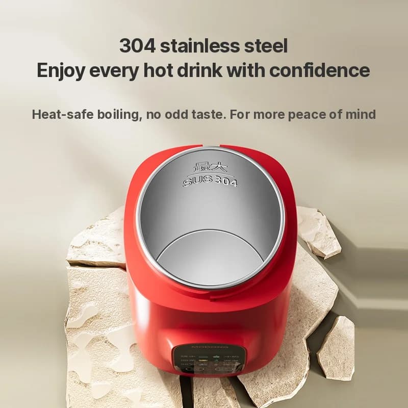 Cawan Air Pemanas Elektrik Mudah Alih 650ml 304 Liner 220V