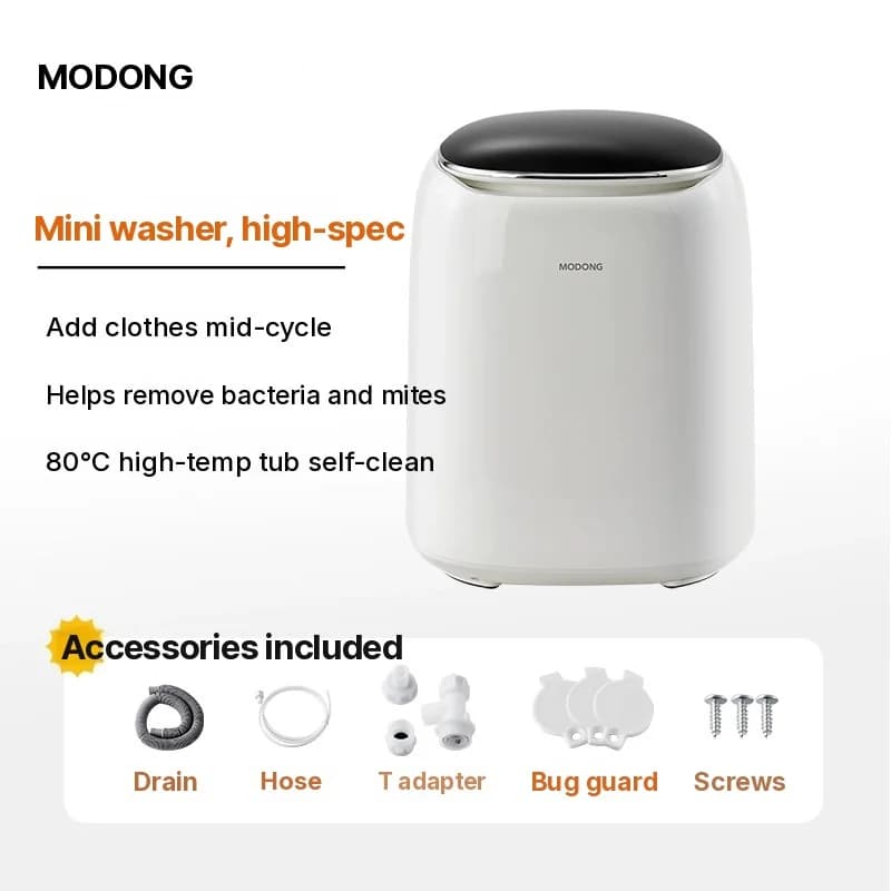 Mesin Basuh Mini Automatik Penuh Dengan Pengering