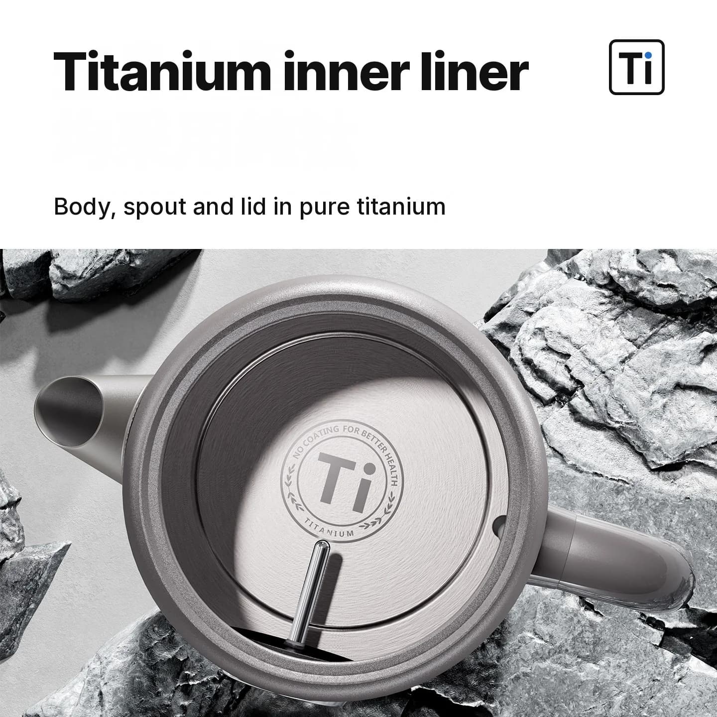 Cerek Elektrik Titanium Tulen 1.8L dengan Paparan Suhu