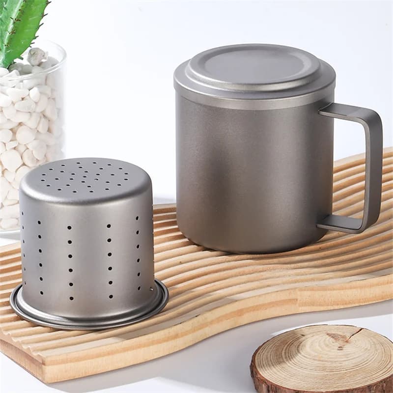 Mug Infuser Teh Titanium Tulen 450ml