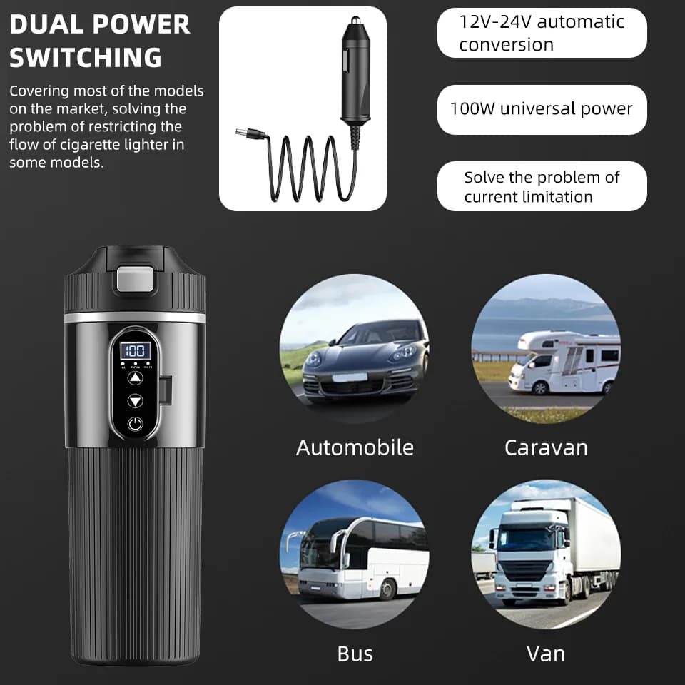 Cawan Pemanas Elektrik 500ml 12V/24V