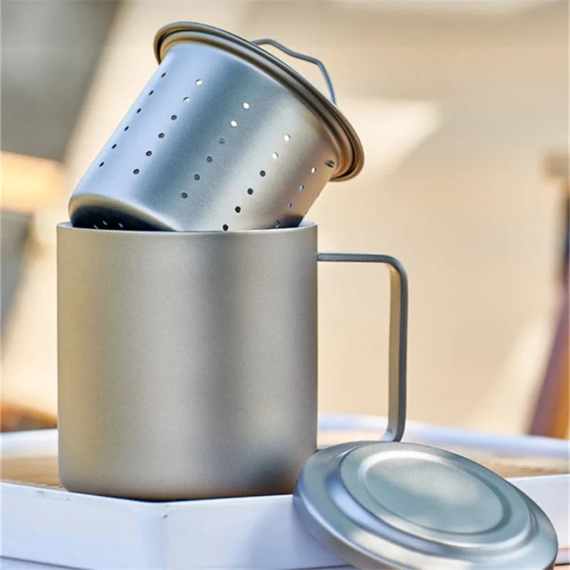 Mug Infuser Teh Titanium Tulen 450ml