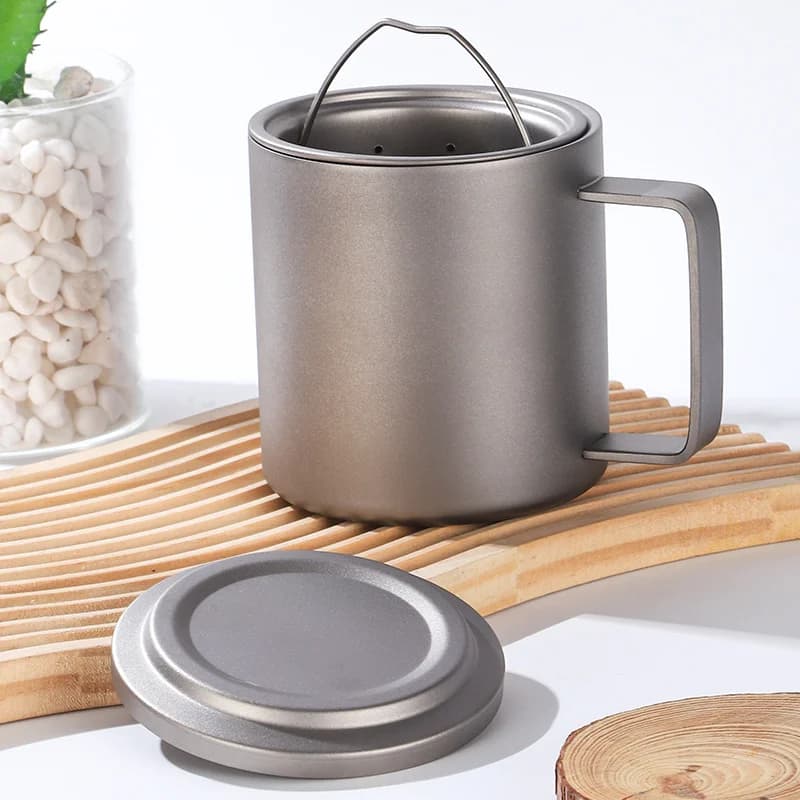 Mug Infuser Teh Titanium Tulen 450ml