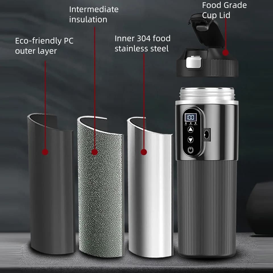 Cawan Pemanas Elektrik 500ml 12V/24V